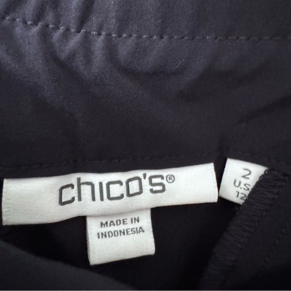Chico’s dark blue wide leg pant Size 2 or US 12 - Picture 4 of 9